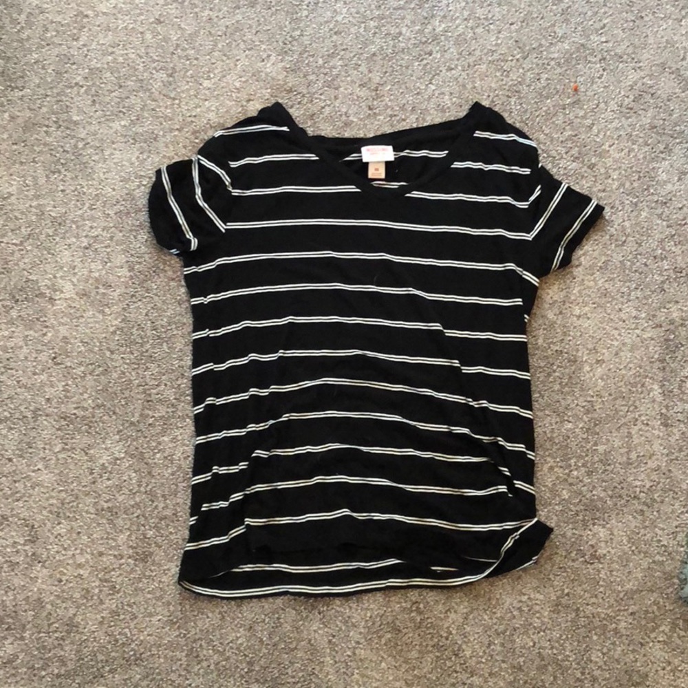 Black and white striped t shirt